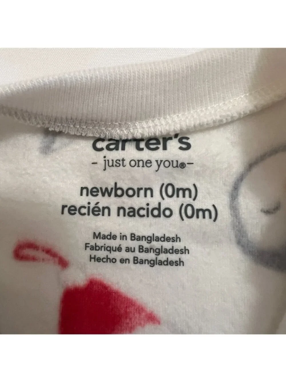 Carters Just One You Footed Santa Penguin 2 Way Zipper Sleep Play Sz Newborn
